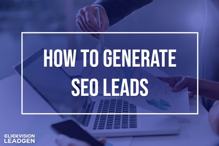 How to Generate SEO Leads