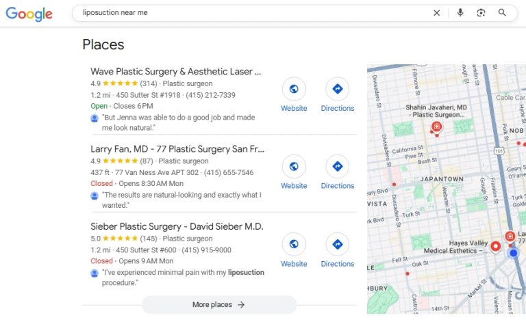 cosmetic surgery lead generation