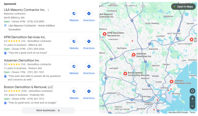 demolition leads companies