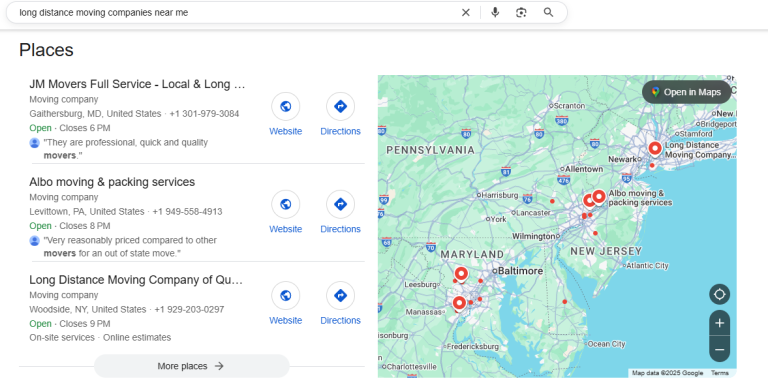 long distance moving companies leads
