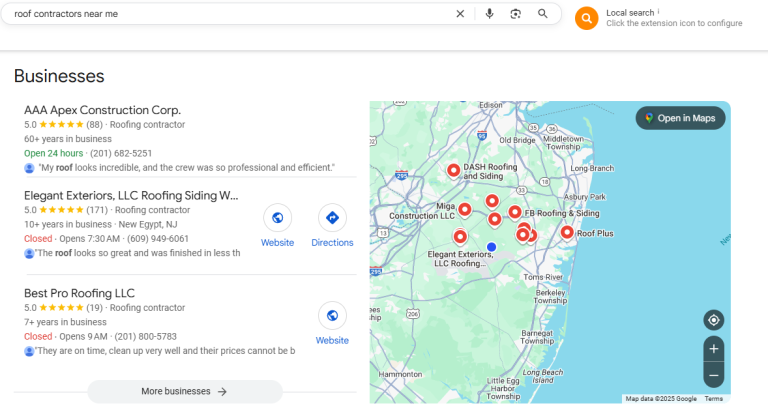 roof contractor leads in nj