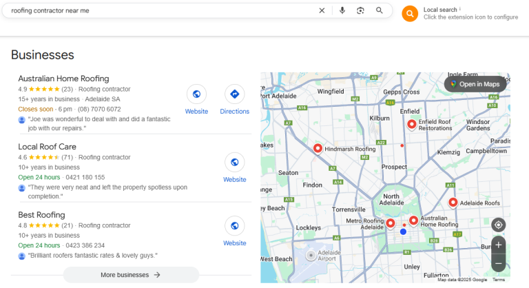 roofing contractor leads adelaide