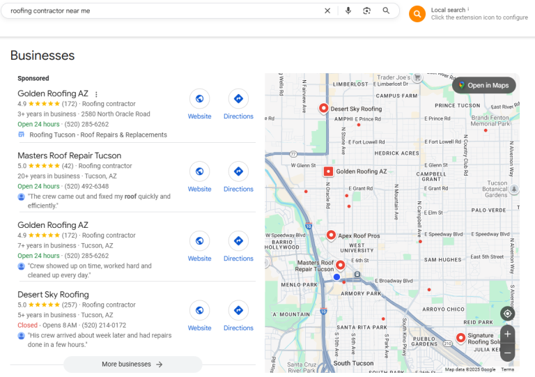 roofing contractor leads tuscon