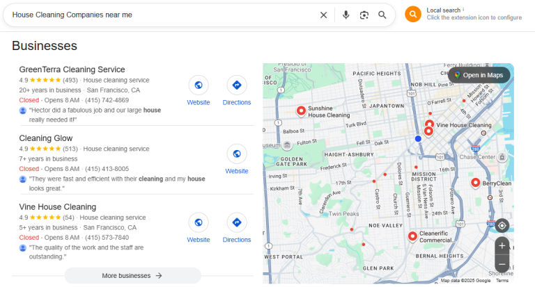 house cleaning companies leads