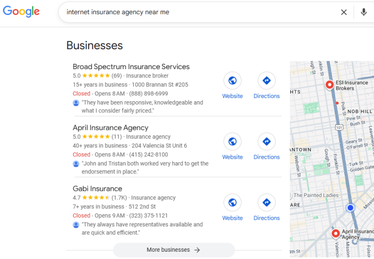 internet insurance agencies