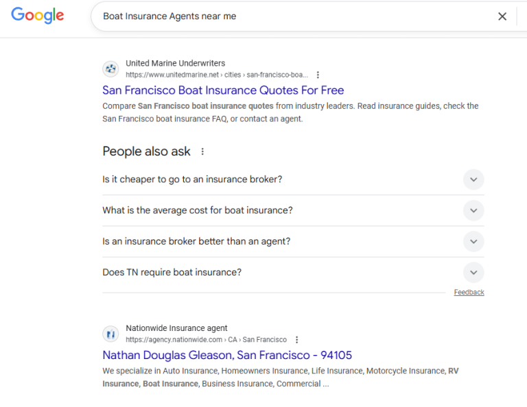 Boat Insurance Agents