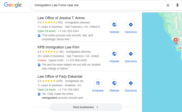 Immigration Law Firms leads