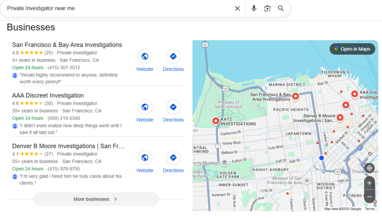 Private Investigator Leads