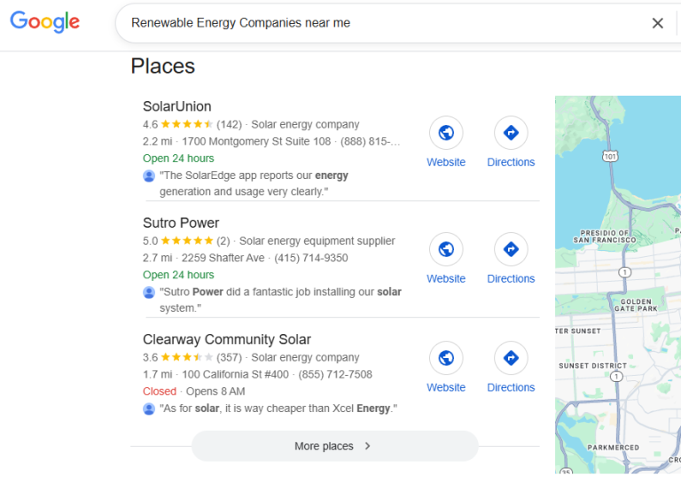 Renewable Energy Companies