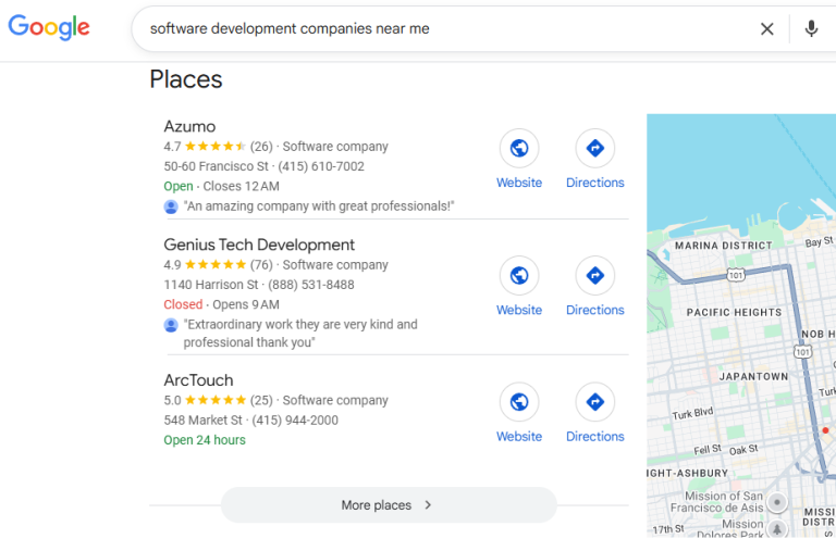 Software Development lead companies