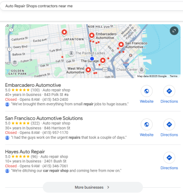 auto Repair Shops leads